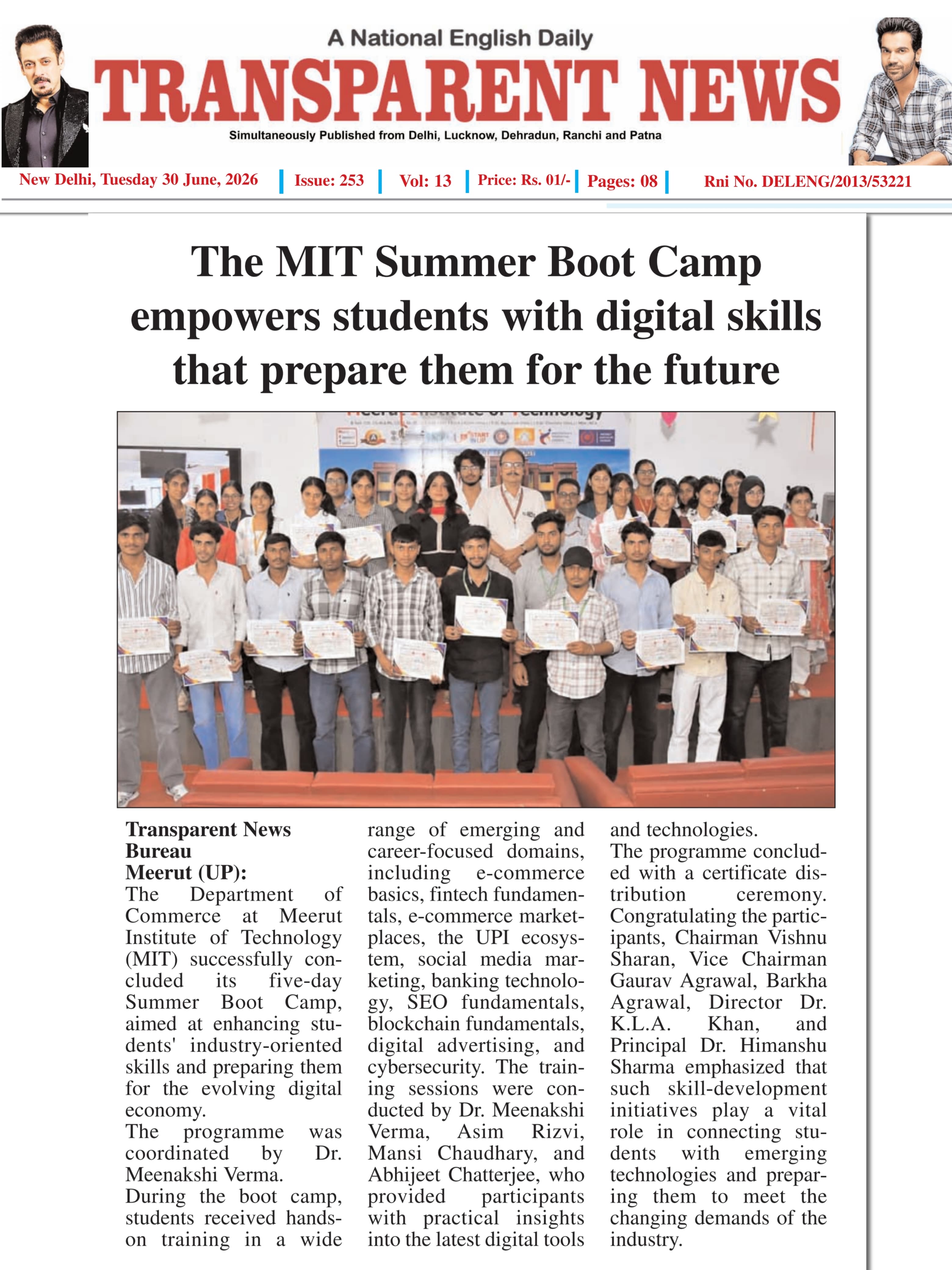 The MIT Summer Boot Camp empowers students with digital skills that prepare them for the future